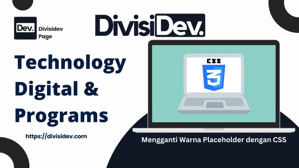 Cara Mengganti Warna Placeholder dengan CSS